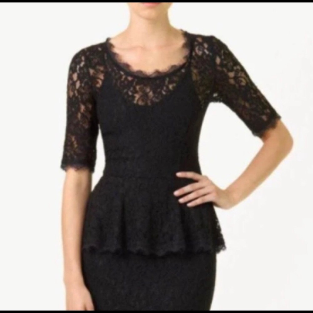 Aritzia (Babaton) Lace Peplum Top